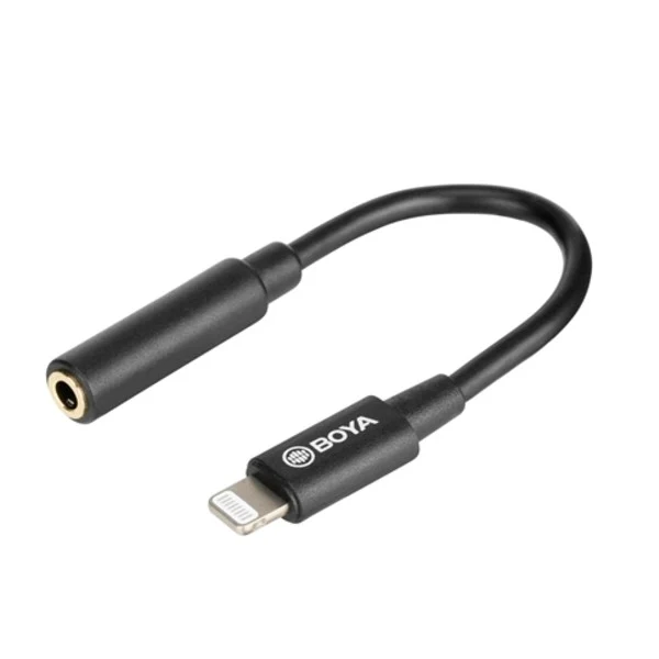 Boya BY-K3 3,5mm weibliches Blitzadapterkabel TRRS zu männlich