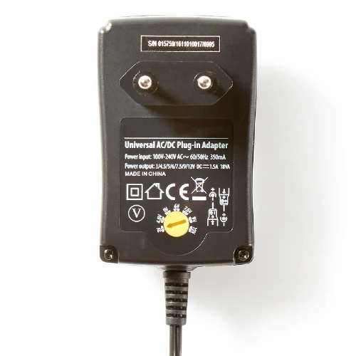 Nedis Universal-Netzteil 3-12V DC, max 1.5A, 18W