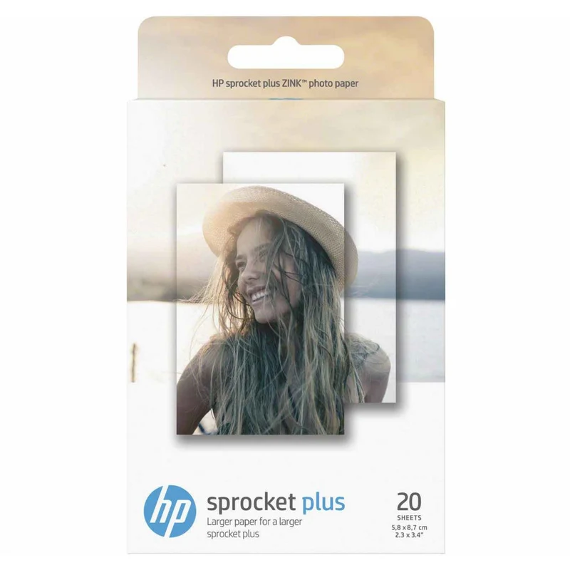 HP Sprocket Plus Papier 5,8x8,7cm 20 Blatt