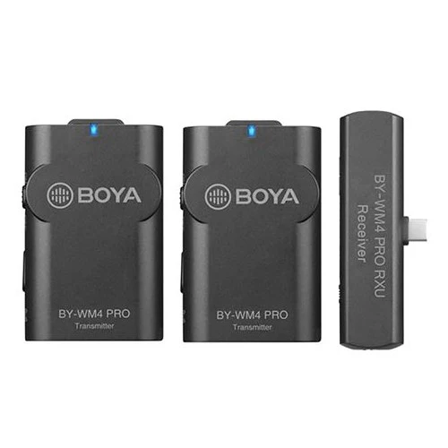 Boya Eigenschaften des drahtlosen 2,4-GHz-Duo-Lavalier-Mikrofons BY-WM4 Pro-K6 für Android