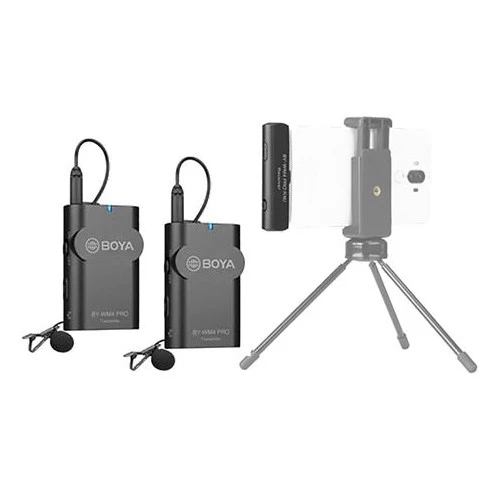 Boya Eigenschaften des drahtlosen 2,4-GHz-Duo-Lavalier-Mikrofons BY-WM4 Pro-K6 für Android