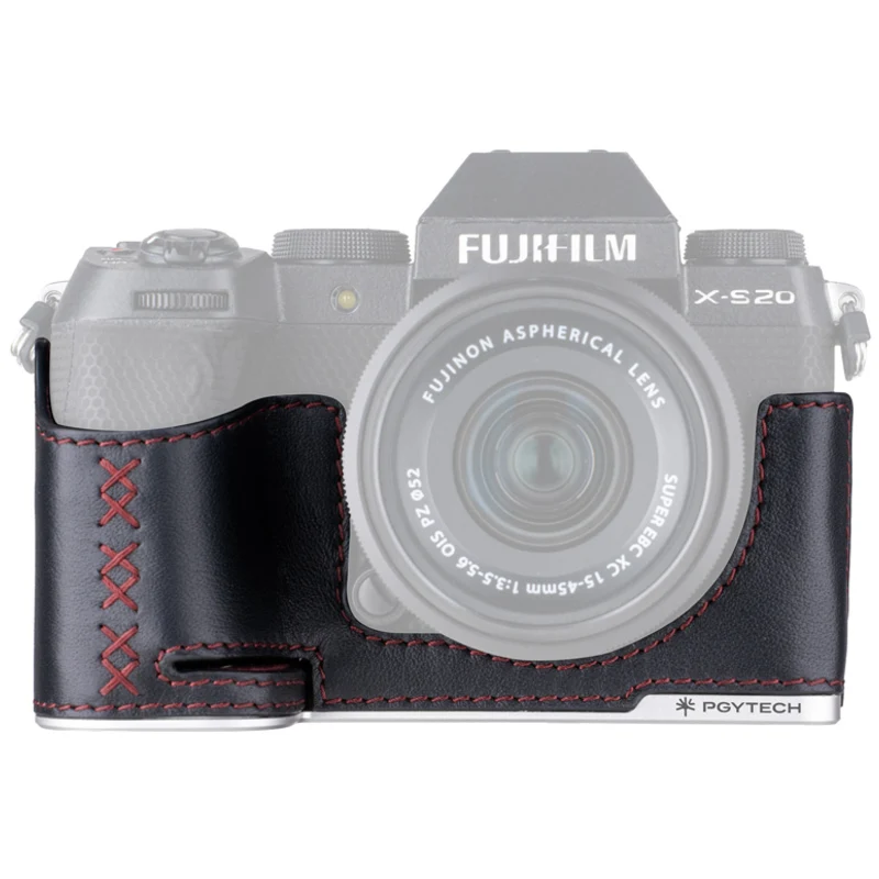 PGYTECH Leather Kamera Schutzhülle für Fujifilm X-S20 – Midnight Black