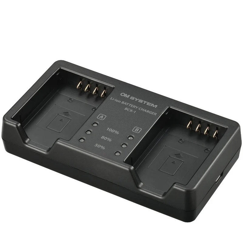 OM SYSTEM SBCX-1 Batterie + ladegerät Set
