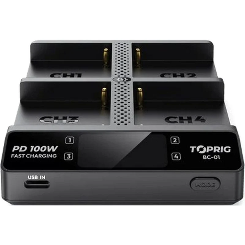 Accsoon TopRig 100W 4-Bay NP-F Schnellladegerät