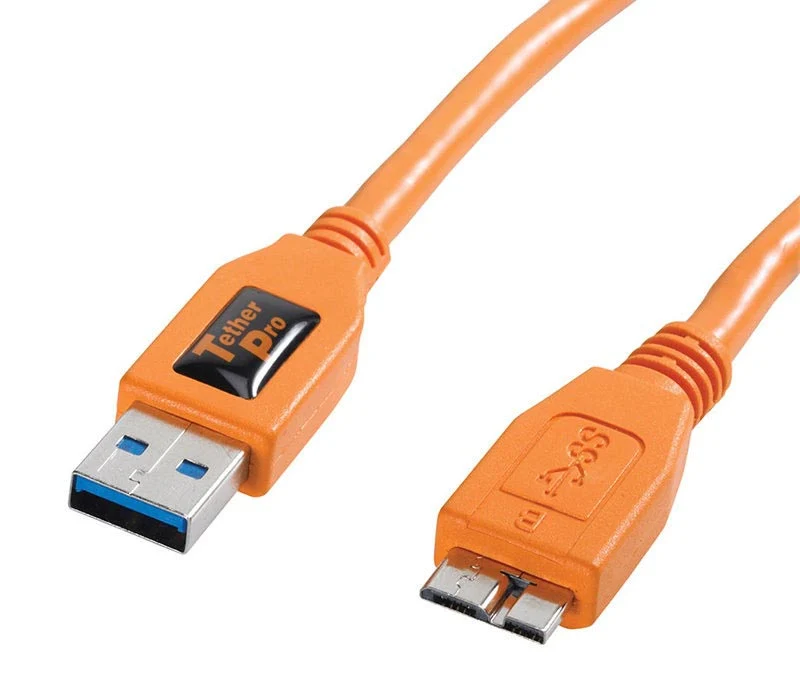 Tether Tools TetherPro USB 3.0 Male zu Micro-B 4.6m Orange