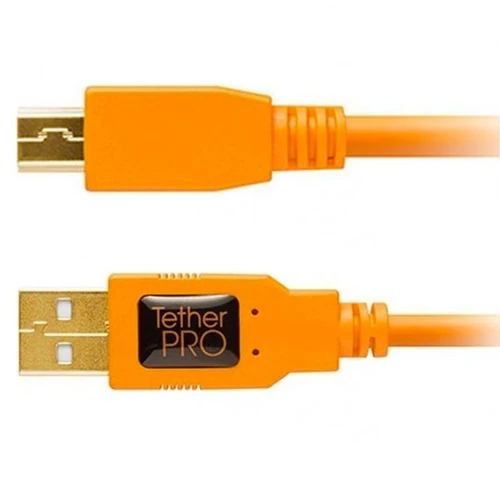 Tether Tools TetherPro USB 2.0 Male to Mini-B 5 pin 4,6m Hi-Visibility Orange