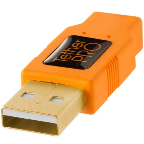 Tether Tools TetherPro USB 2.0 Male to Mini-B 5 pin 4,6m Hi-Visibility Orange