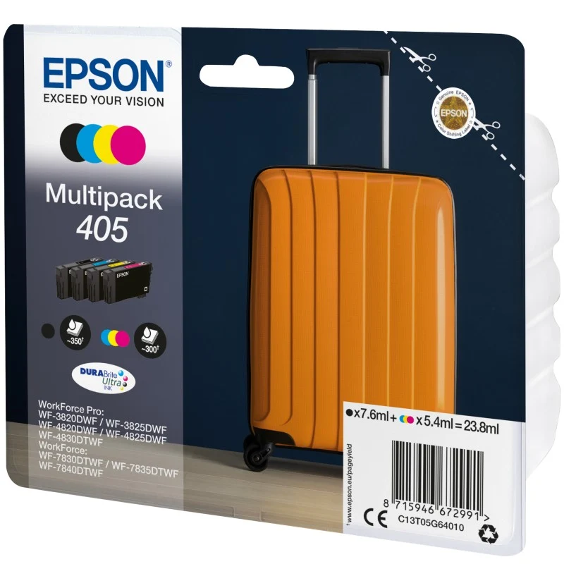 Epson Multipack 4-Farben 405 DURABrite Ultra Tinte