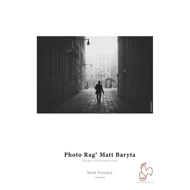 Hahnemühle Photo Rag Matt Baryta 308g 44" Rolle 12m