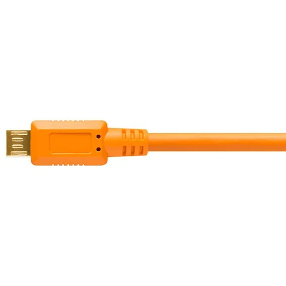 Tether Tools TetherPro USB 2.0 A Stecker auf Micro-B 5-pin 4,6 m Orange