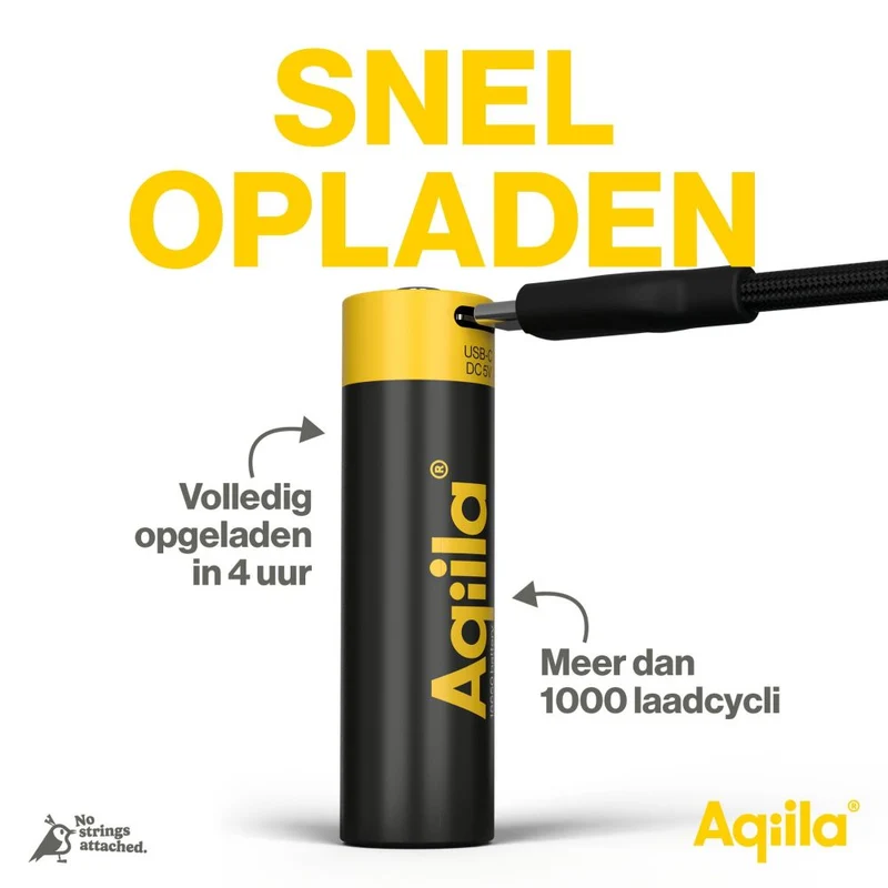 Aqiila 18650 USB-C Akku 3,7 V 2000 mAh Li-Ion (1x)