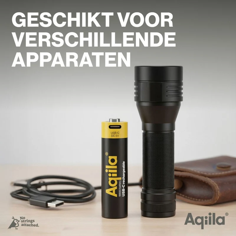 Aqiila 18650 USB-C Akku 3,7 V 2000 mAh Li-Ion (1x)