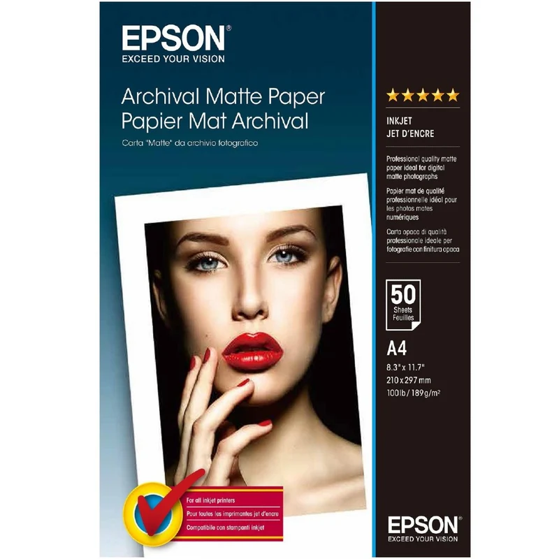 Epson S041342 A4 Archival Matte 50 Blatt
