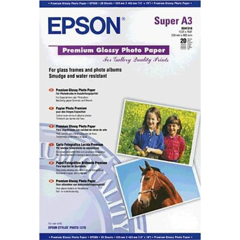 Epson S041316 A3+ Premium Glossy Fotopapier 20 vel