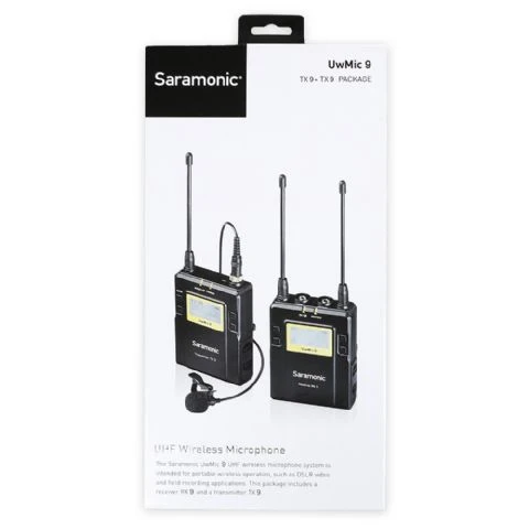 Saramonic Lavalier Mkrofon Set UwMic9 TX9 + RX9 UHF Drahtlos