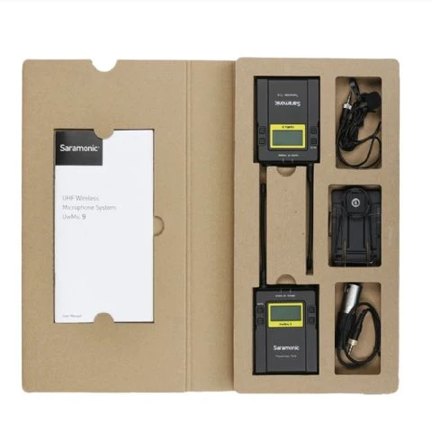Saramonic Lavalier Mkrofon Set UwMic9 TX9 + RX9 UHF Drahtlos