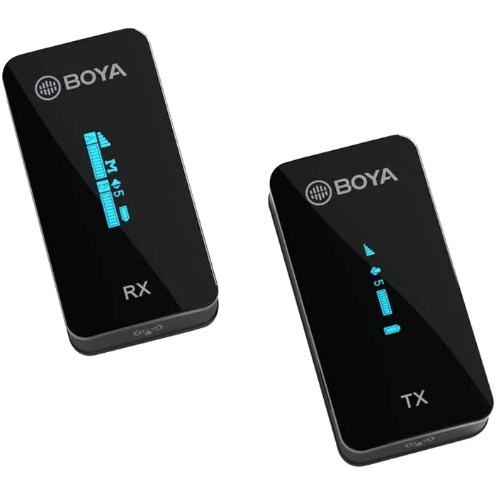 Boya Drahtloses Mikrofon 2,4 GHz 1 Sender 1 Empfänger