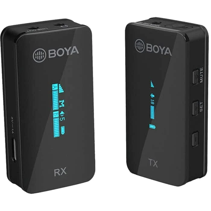 Boya Drahtloses Mikrofon 2,4 GHz 1 Sender 1 Empfänger