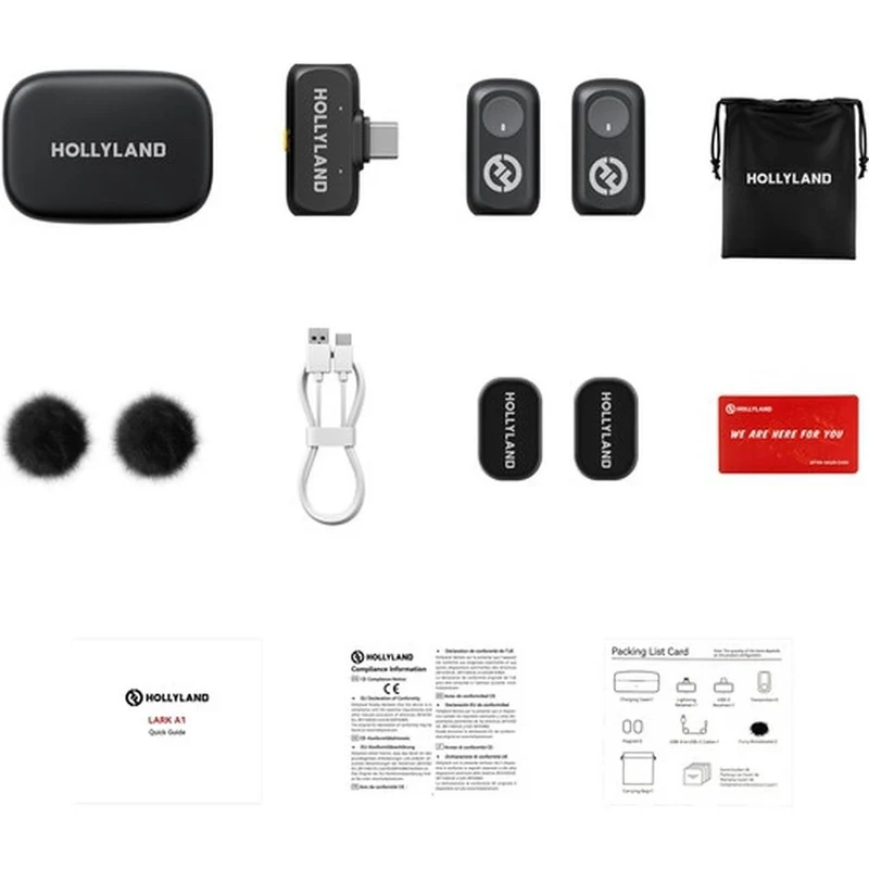 Hollyland LARK A1 Duo USB-C Drahtloses Mikrofon