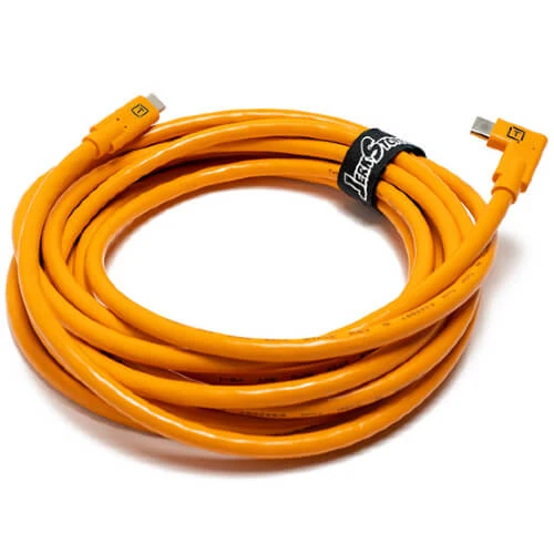 Tether Tools TetherPro USB-C auf USB-C gewinkelter Stecker – Orange