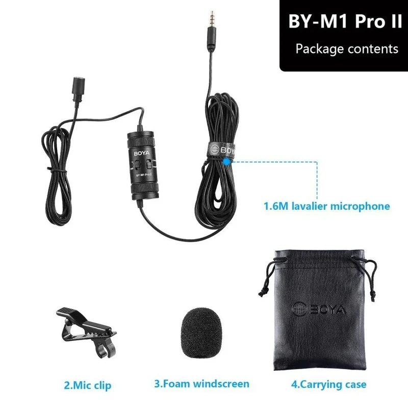 Boya BY-M1 Pro II Ansteckmikrofon